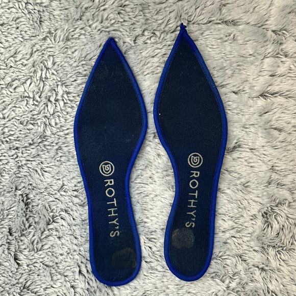 Rothy's The Point Ballet Flat Indigo Heather Blue Women's Size 7.5 Casual Work - Picture 8 of 10
